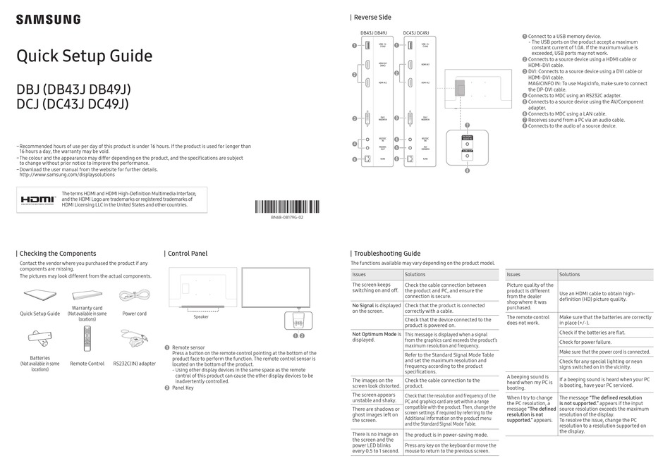 samsung-qr-series-quick-setup-manual-pdf-download-manualslib