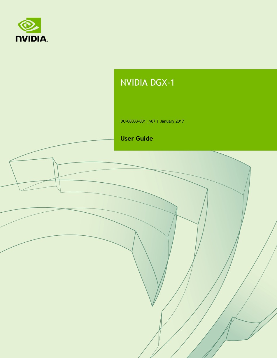 NVIDIA DGX-1 USER MANUAL Pdf Download | ManualsLib