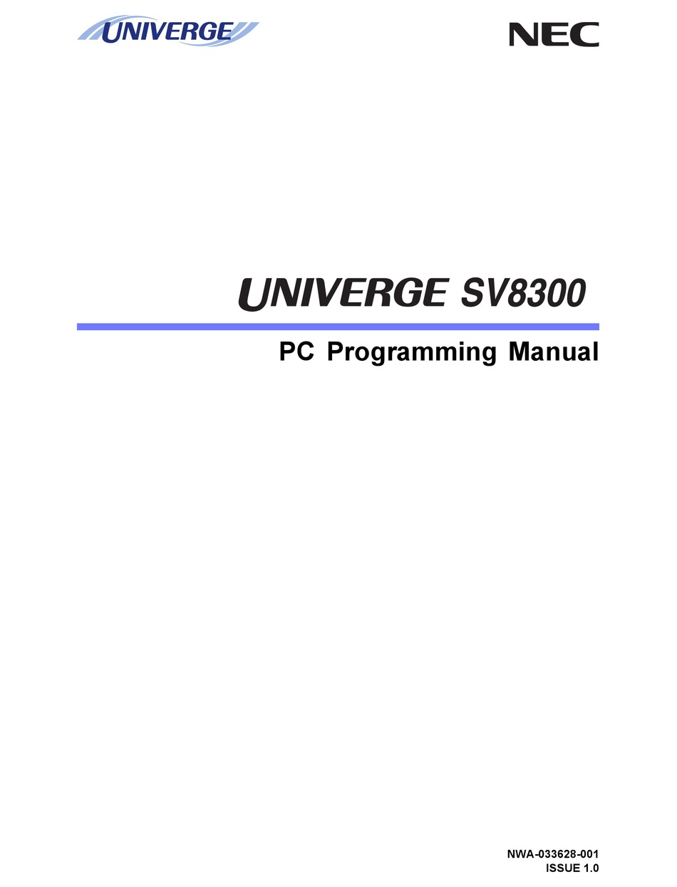 nec pc pro manual