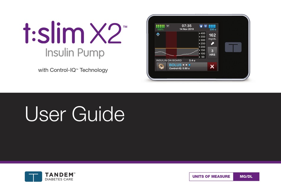 TANDEM T:SLIM X2 USER MANUAL Pdf Download | ManualsLib