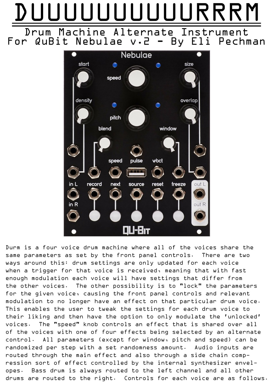 ELDEN Qu-bit Nebulae モジュラーシンセ - rlbhg.brussels