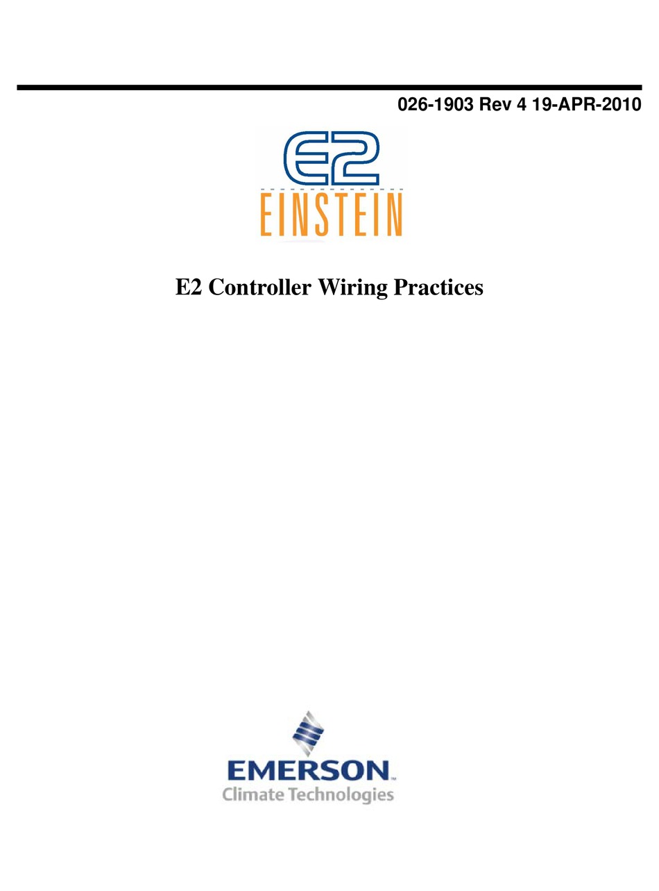 EMERSON E2 EINSTEIN MANUAL Pdf Download ManualsLib