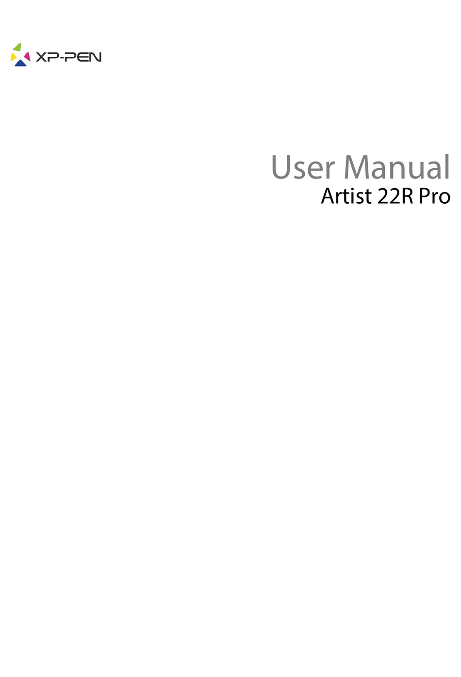 XP-PEN ARTIST 22R PRO USER MANUAL Pdf Download | ManualsLib