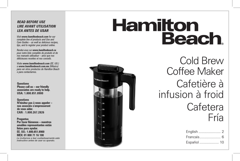 HAMILTON BEACH 40405 MANUAL Pdf Download | ManualsLib