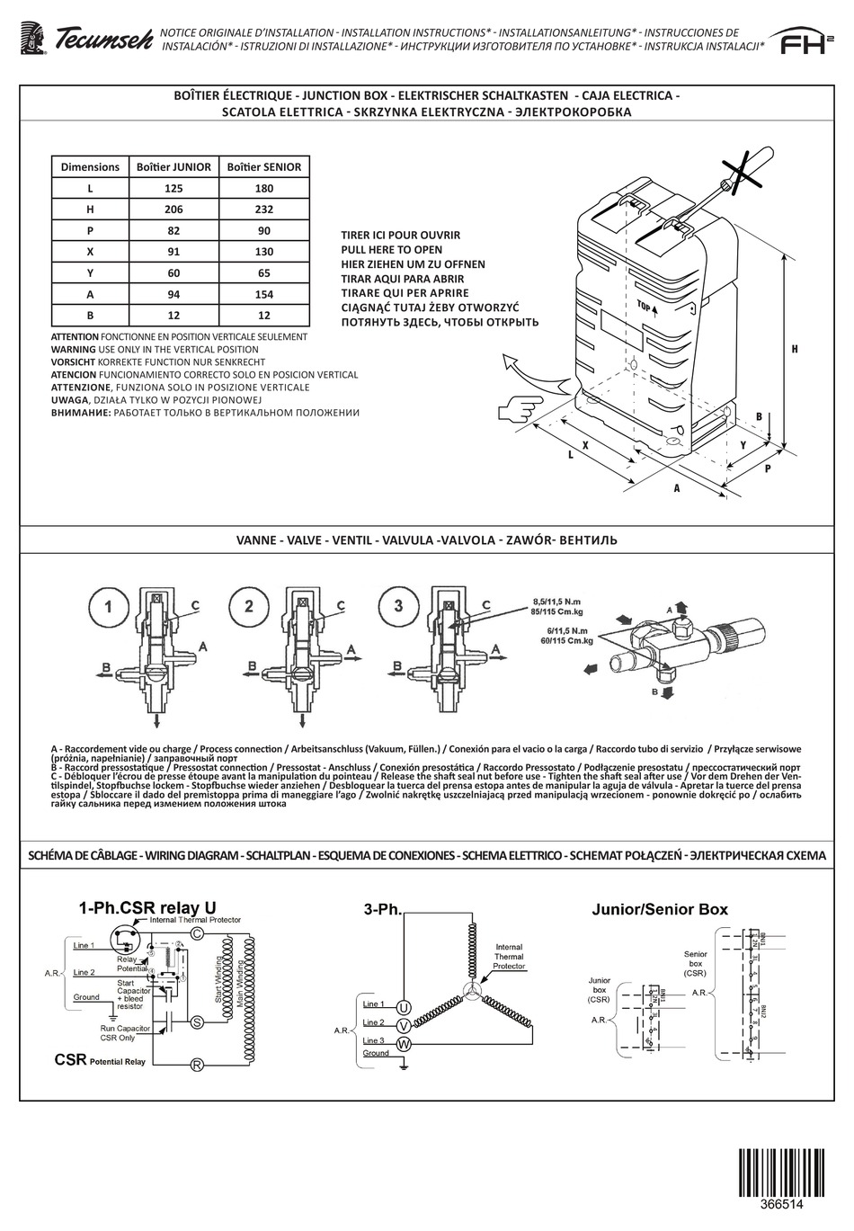 TECUMSEH FH2 INSTALLATION INSTRUCTIONS Pdf Download ManualsLib