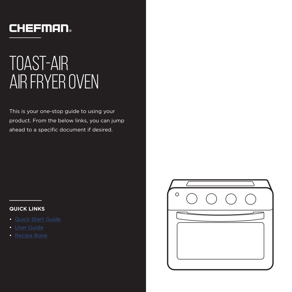 CHEFMAN TOASTAIR QUICK START MANUAL Pdf Download ManualsLib