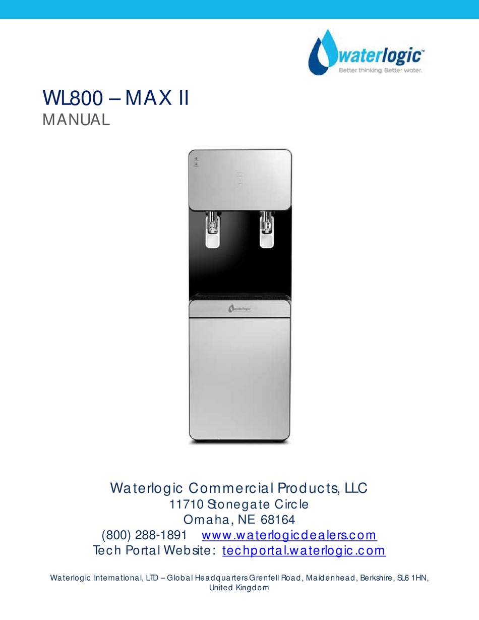 WATERLOGIC WL800 MAX II MANUAL Pdf Download ManualsLib