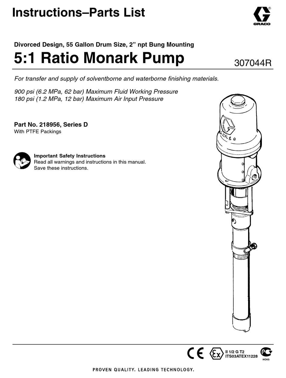 GRACO D SERIES INSTRUCTIONSPARTS LIST MANUAL Pdf Download ManualsLib