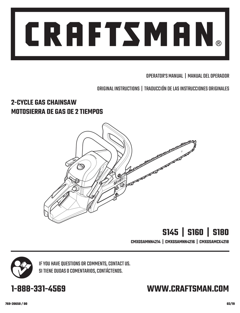 CRAFTSMAN S145 ORIGINAL INSTRUCTIONS MANUAL Pdf Download ManualsLib