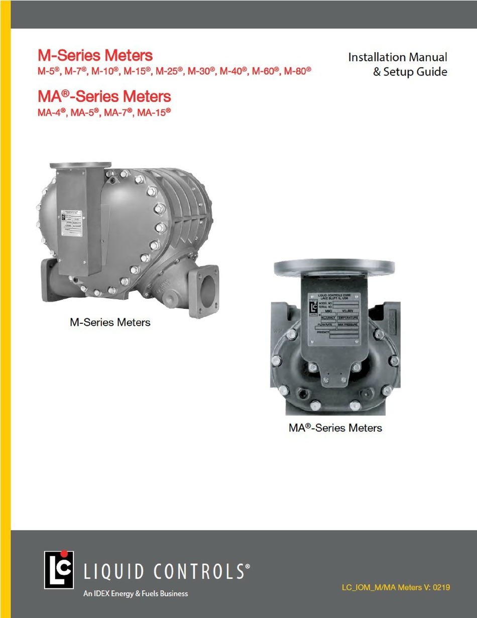 LIQUID CONTROLS M SERIES INSTALLATION MANUAL & SETUP MANUAL Pdf Download ManualsLib