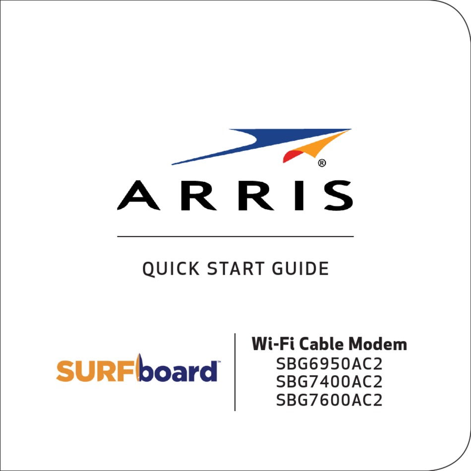 ARRIS SBG6950AC2 QUICK START MANUAL Pdf Download | ManualsLib