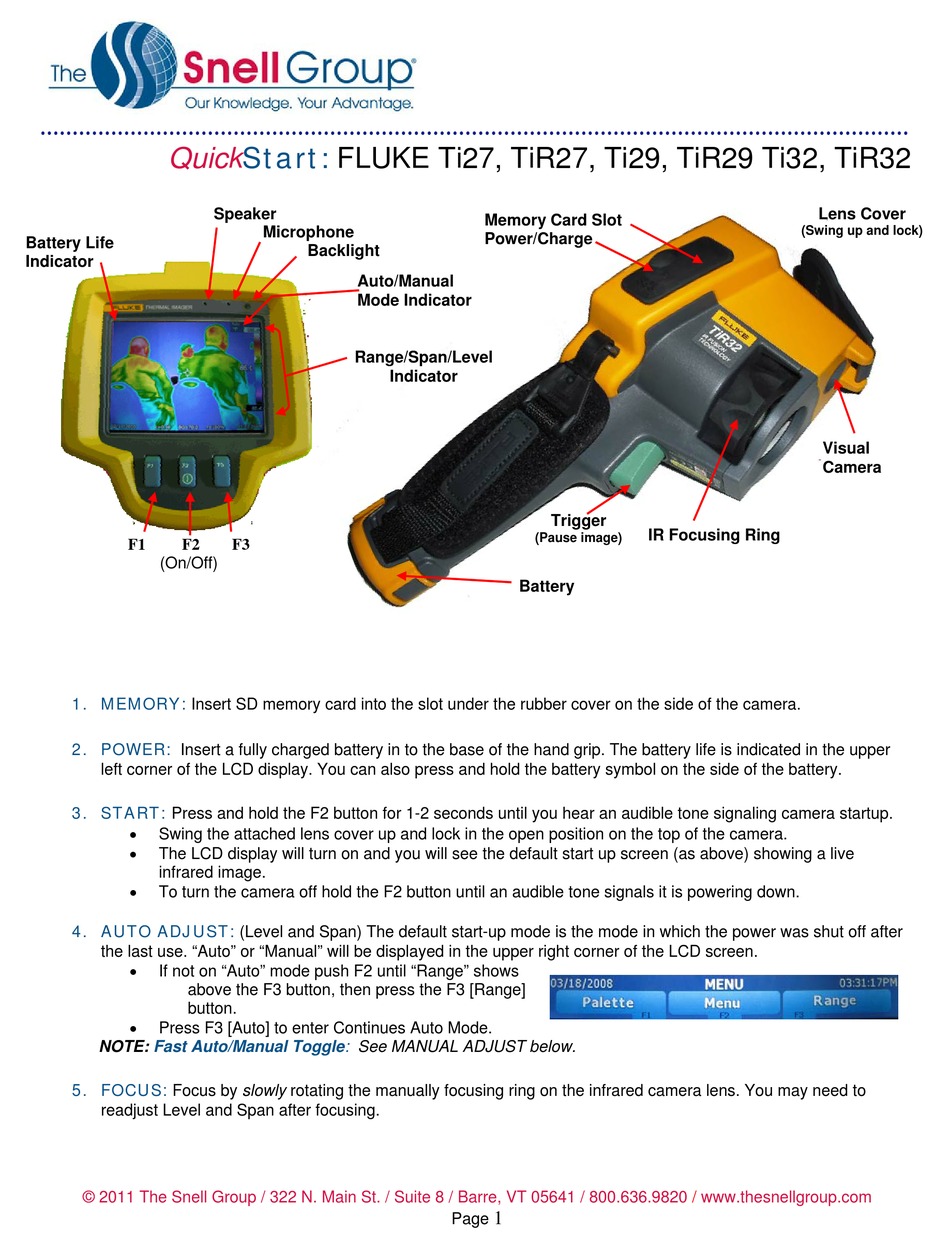 FLUKE TI27 QUICK START Pdf Download | ManualsLib