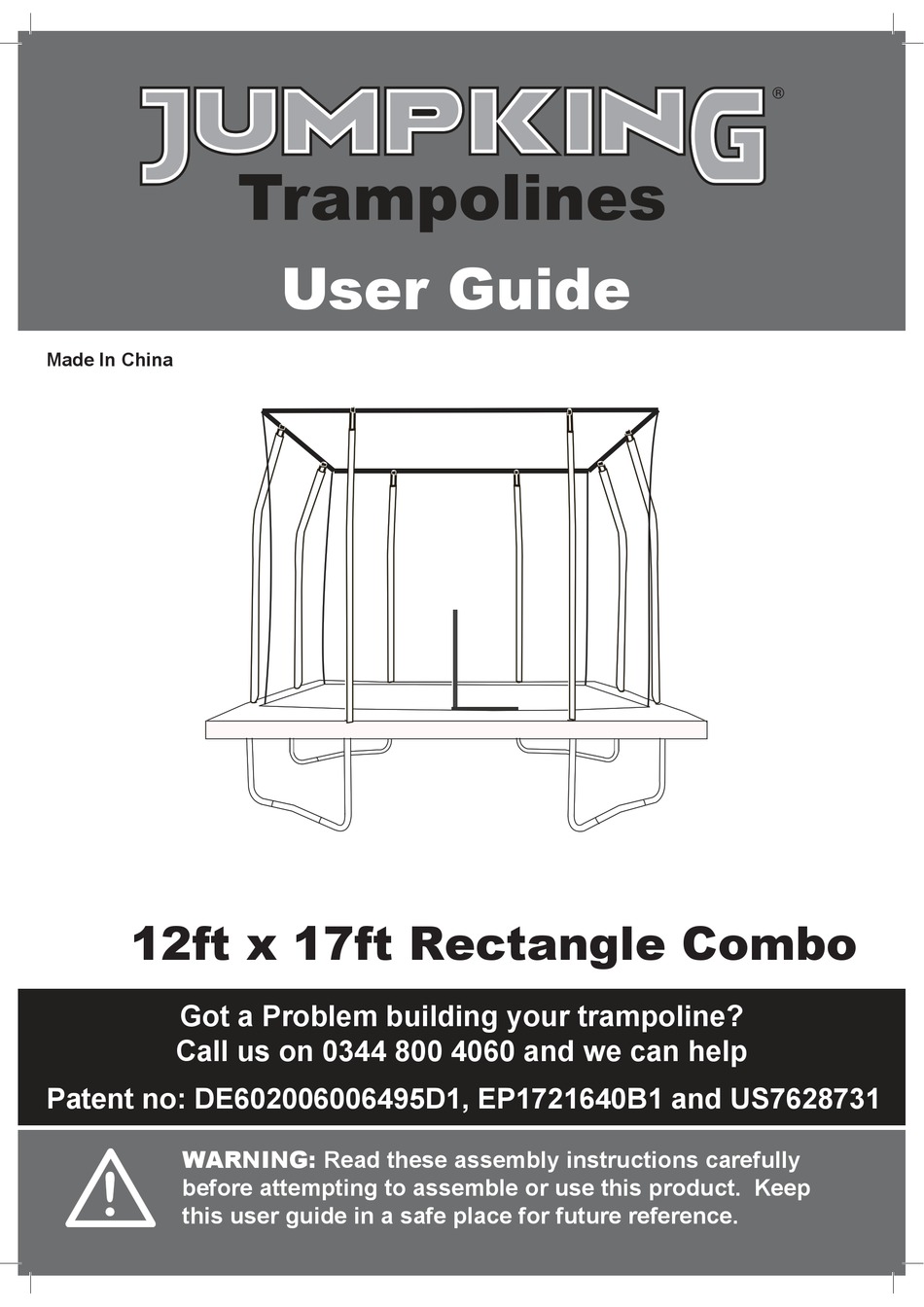 JUMPKING 12FT X 17FT RECTANGLE COMBO USER MANUAL Pdf Download ManualsLib