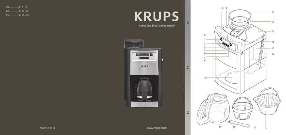Configuración Del Reloj; Uso; Cómo Hacer Café - Krups KM785D50 Manual [Page  30] | ManualsLib