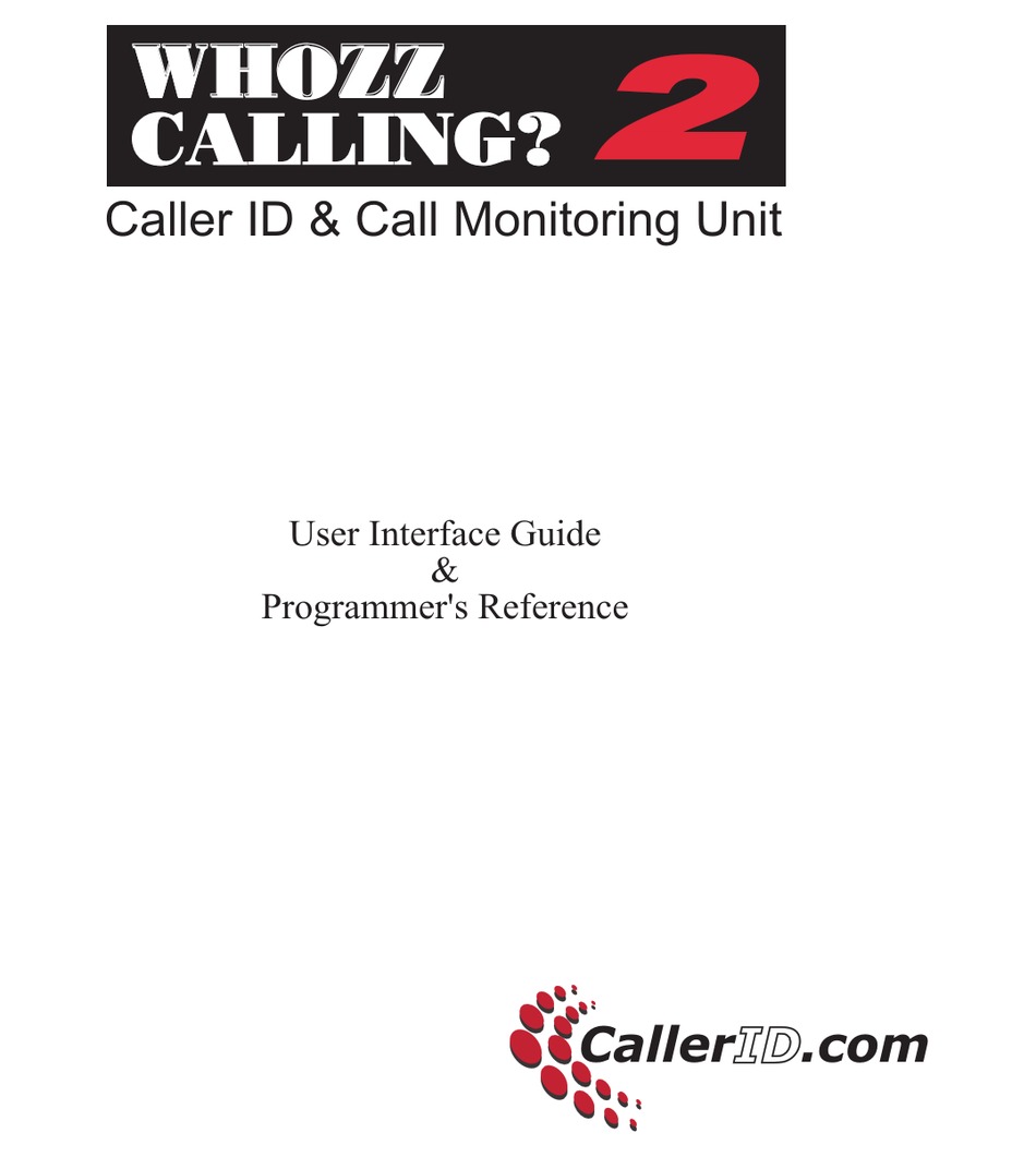 Whooz Calling Basic 4-Line Serial Caller ID Interface Box 