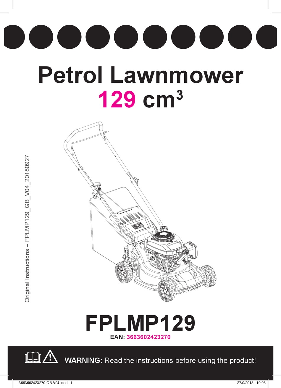 Fplmp99 store petrol lawnmower