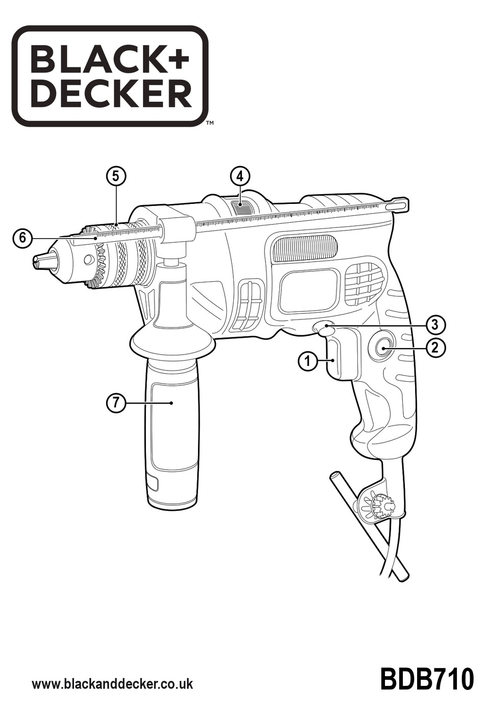 BLACK+DECKER BDB710 ORIGINAL INSTRUCTIONS MANUAL Pdf Download | ManualsLib