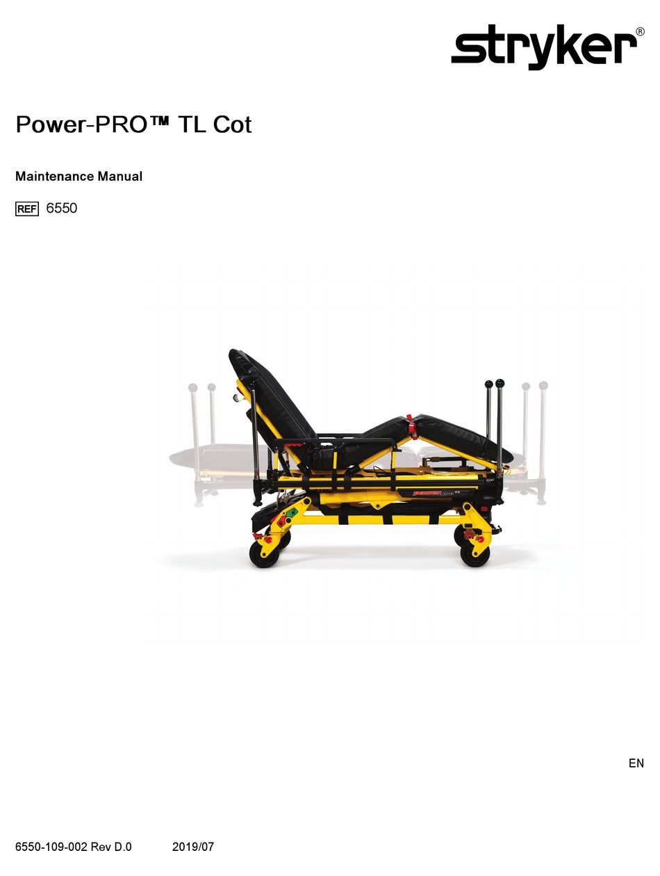 STRYKER POWERPRO TL COT MAINTENANCE MANUAL Pdf Download ManualsLib