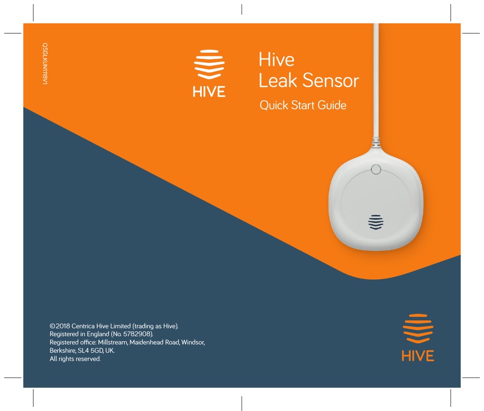 HIVE LEAK SENSOR QUICK START MANUAL Pdf Download ManualsLib