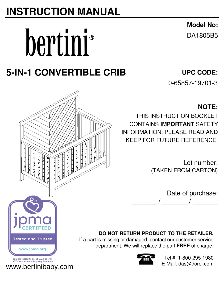 bertini cot instruction manual bertini cot instruction manual