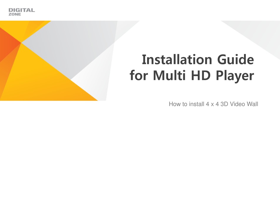 DIGITAL ZONE MHP4011NS INSTALLATION MANUAL Pdf Download ManualsLib
