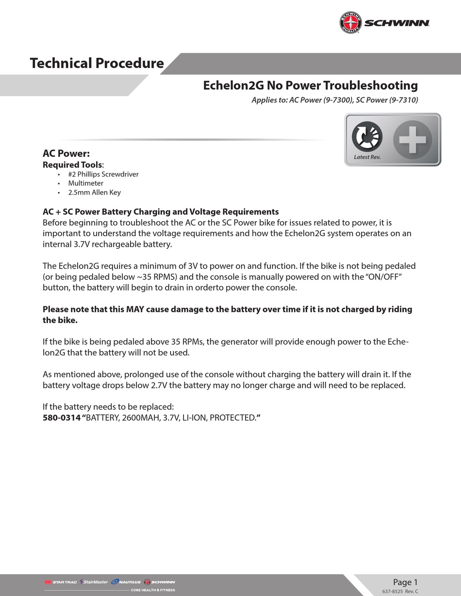 schwinn echelon 2 bluetooth