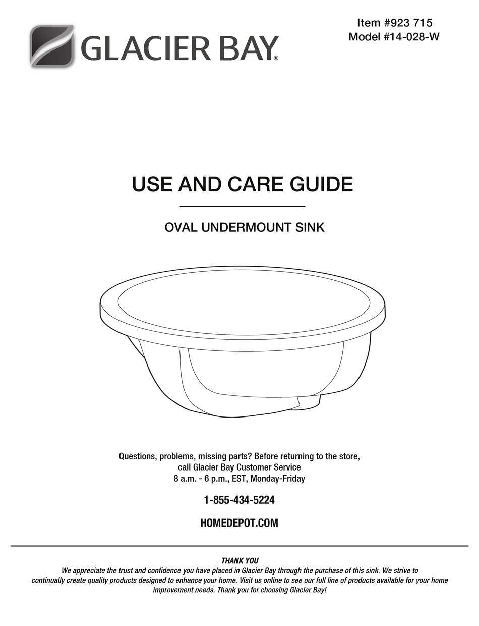 GLACIER BAY 14-028-W USE AND CARE MANUAL Pdf Download | ManualsLib