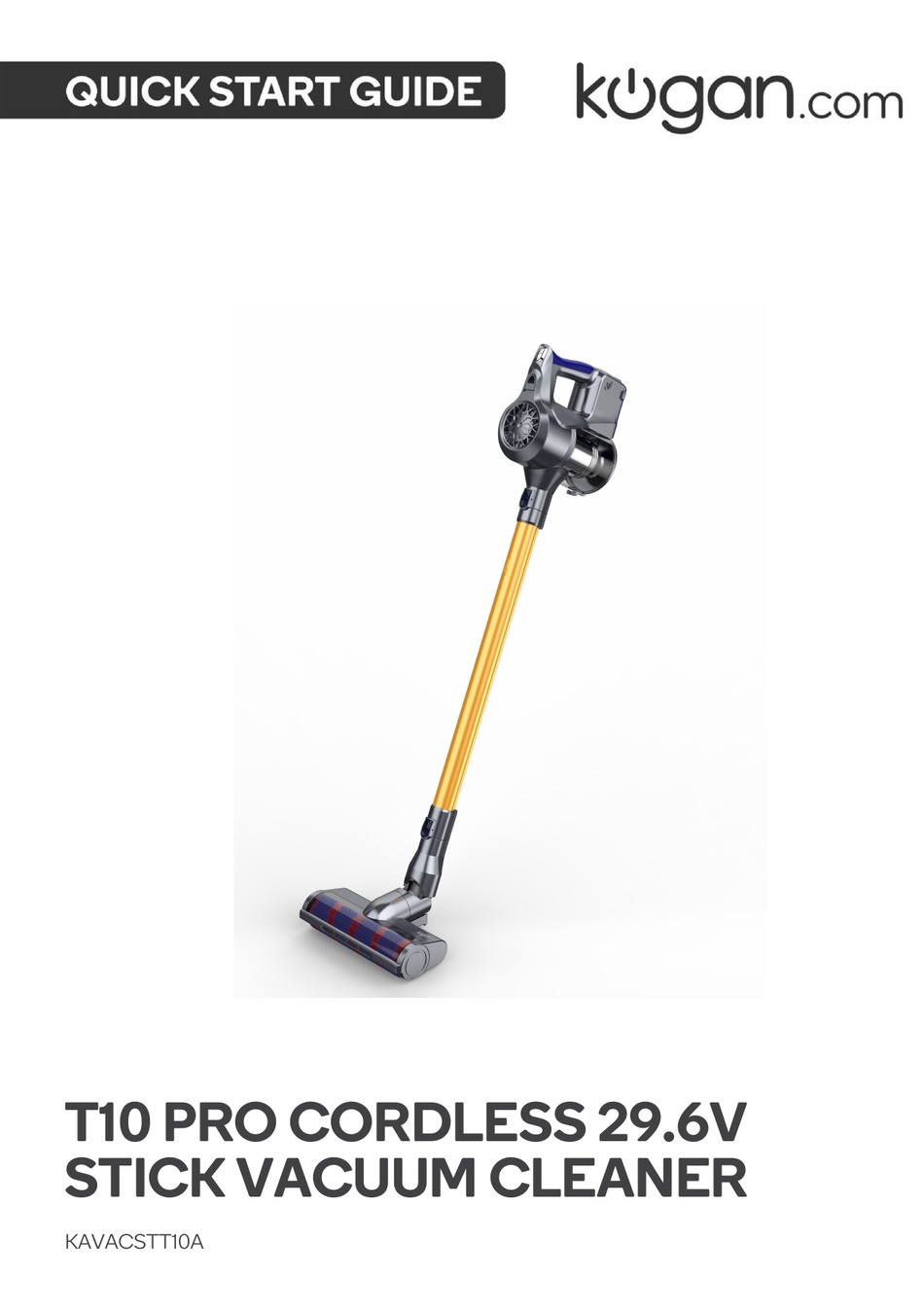 KOGAN T10 PRO QUICK START MANUAL Pdf Download ManualsLib