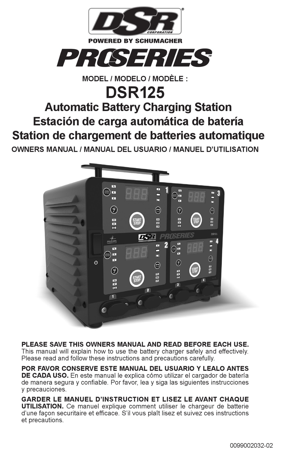 SCHUMACHER DSR PROSERIES DSR125 OWNER'S MANUAL Pdf Download | ManualsLib