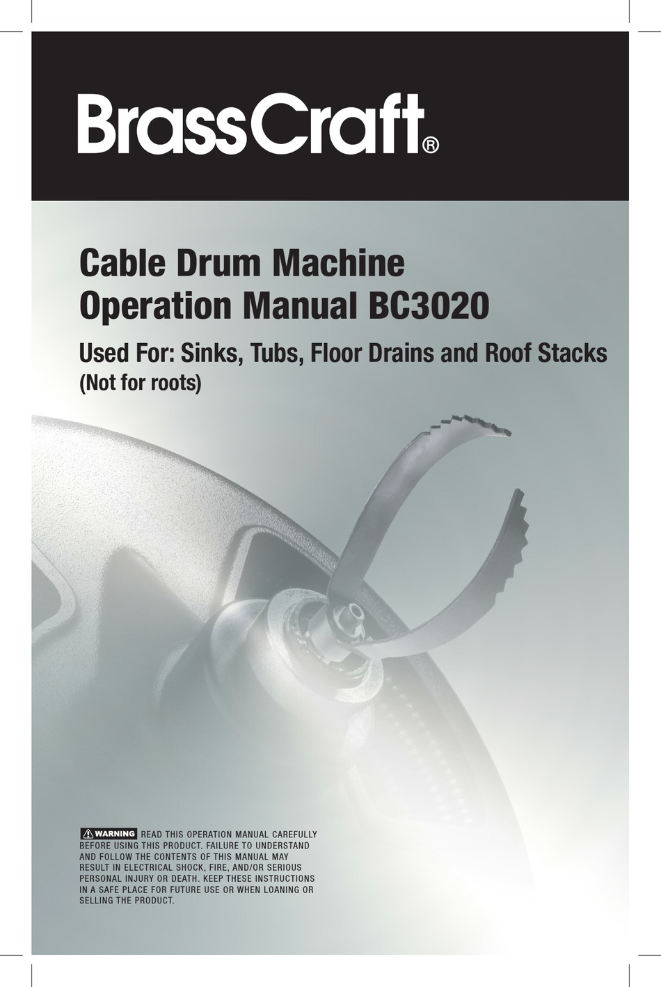 BRASSCRAFT BC3020 OPERATION MANUAL Pdf Download ManualsLib