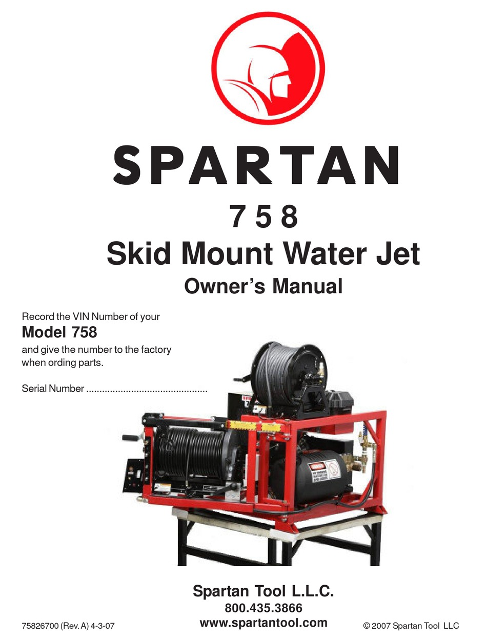 SPARTAN TOOL 758 OWNER