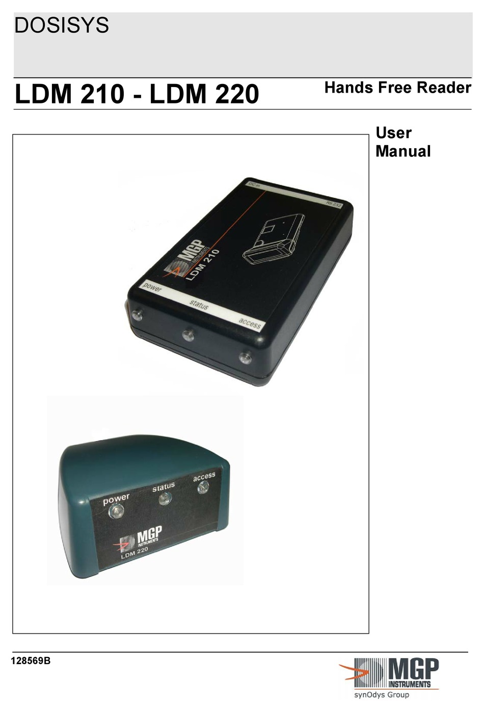 MGP INSTRUMENTS DOSISYS LDM 210 USER MANUAL Pdf Download ManualsLib
