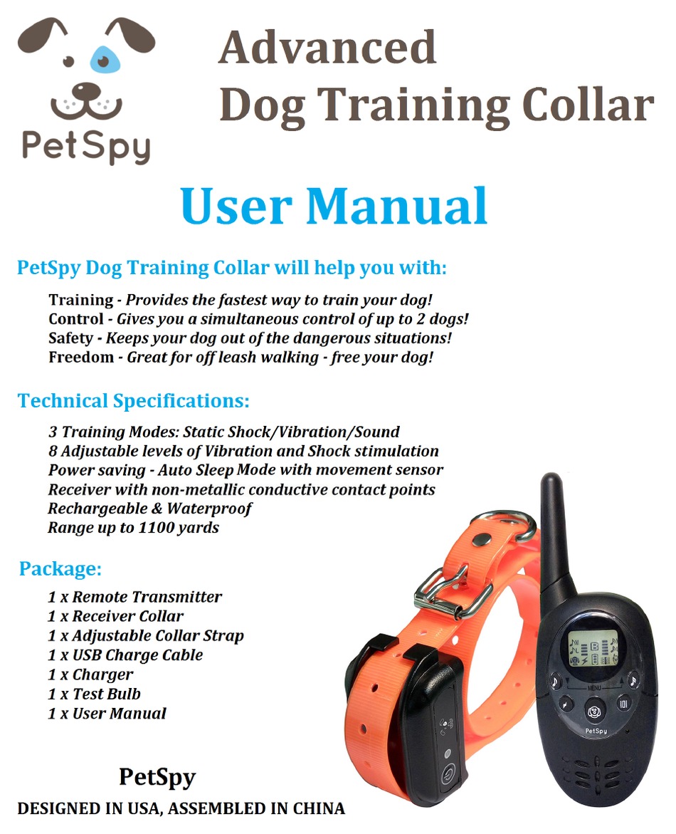 PETSPY M86N USER MANUAL Pdf Download ManualsLib
