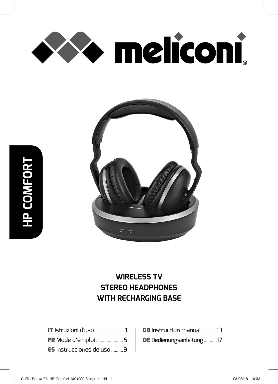 MELICONI HP COMFORT INSTRUCTION MANUAL Pdf Download | ManualsLib