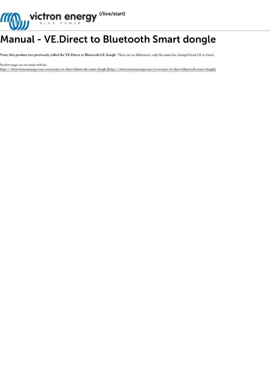 VICTRON ENERGY VE.DIRECT MANUAL Pdf Download ManualsLib