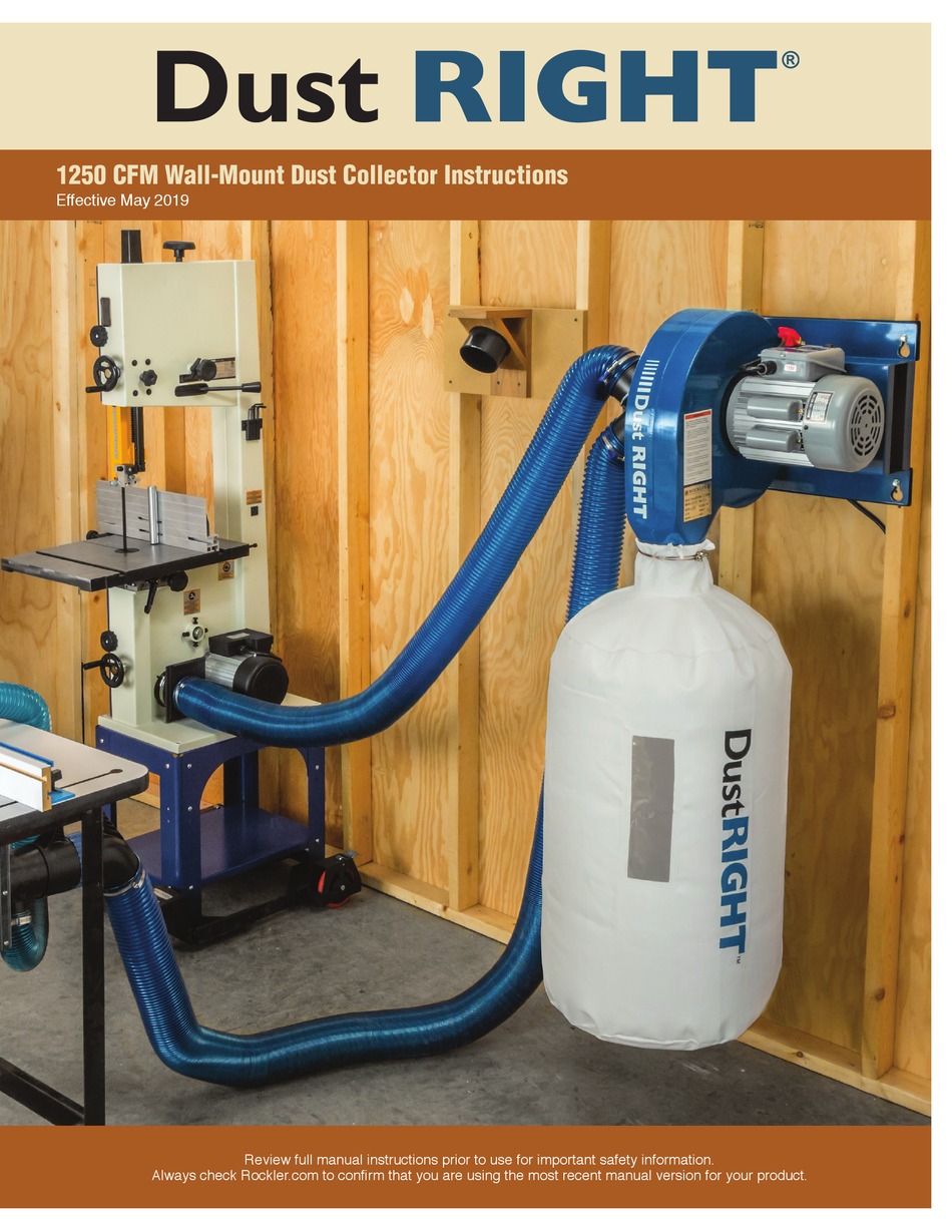 ROCKLER DUST RIGHT INSTRUCTIONS MANUAL Pdf Download ManualsLib