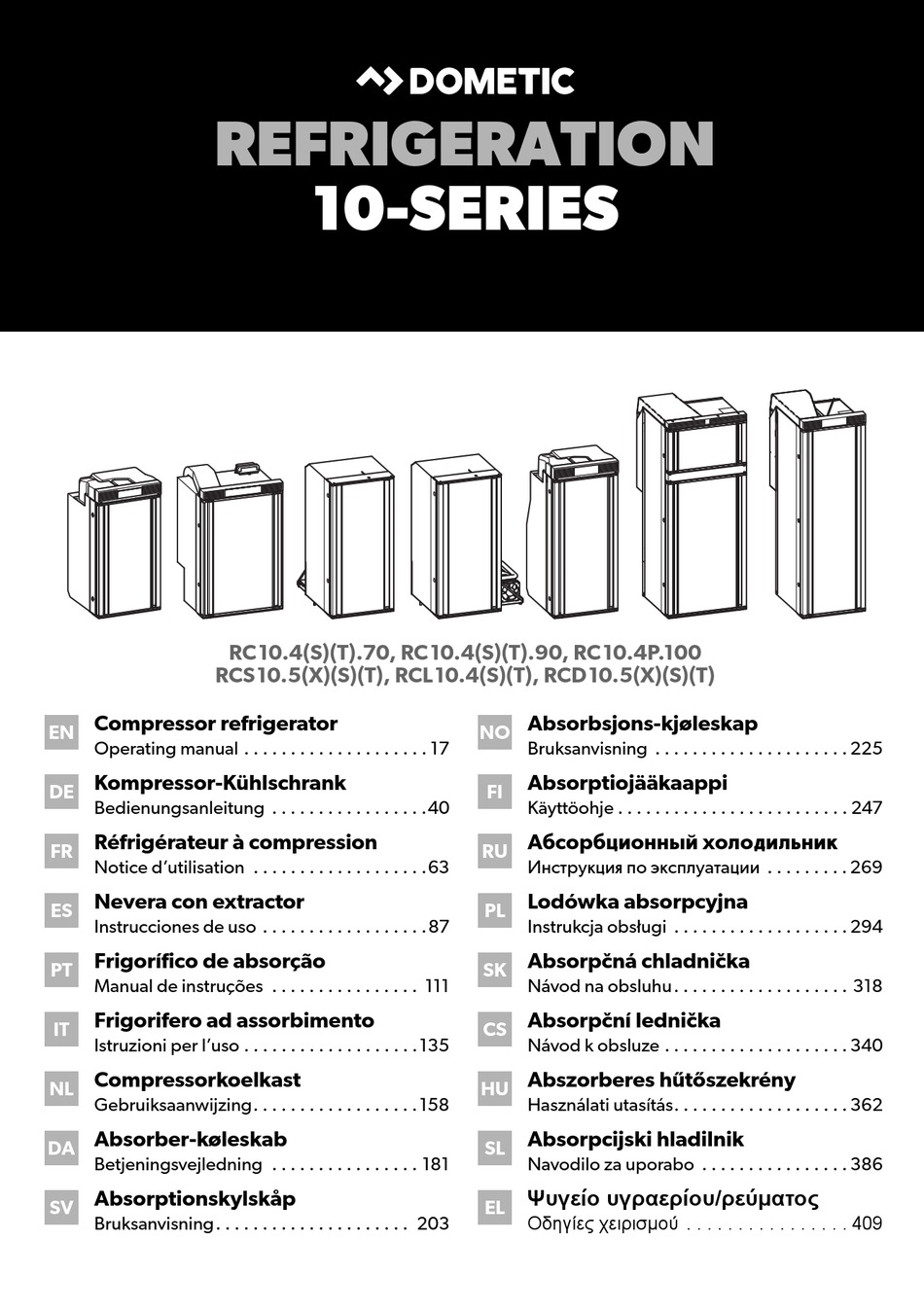 DOMETIC 10 SERIES OPERATING MANUAL Pdf Download | ManualsLib