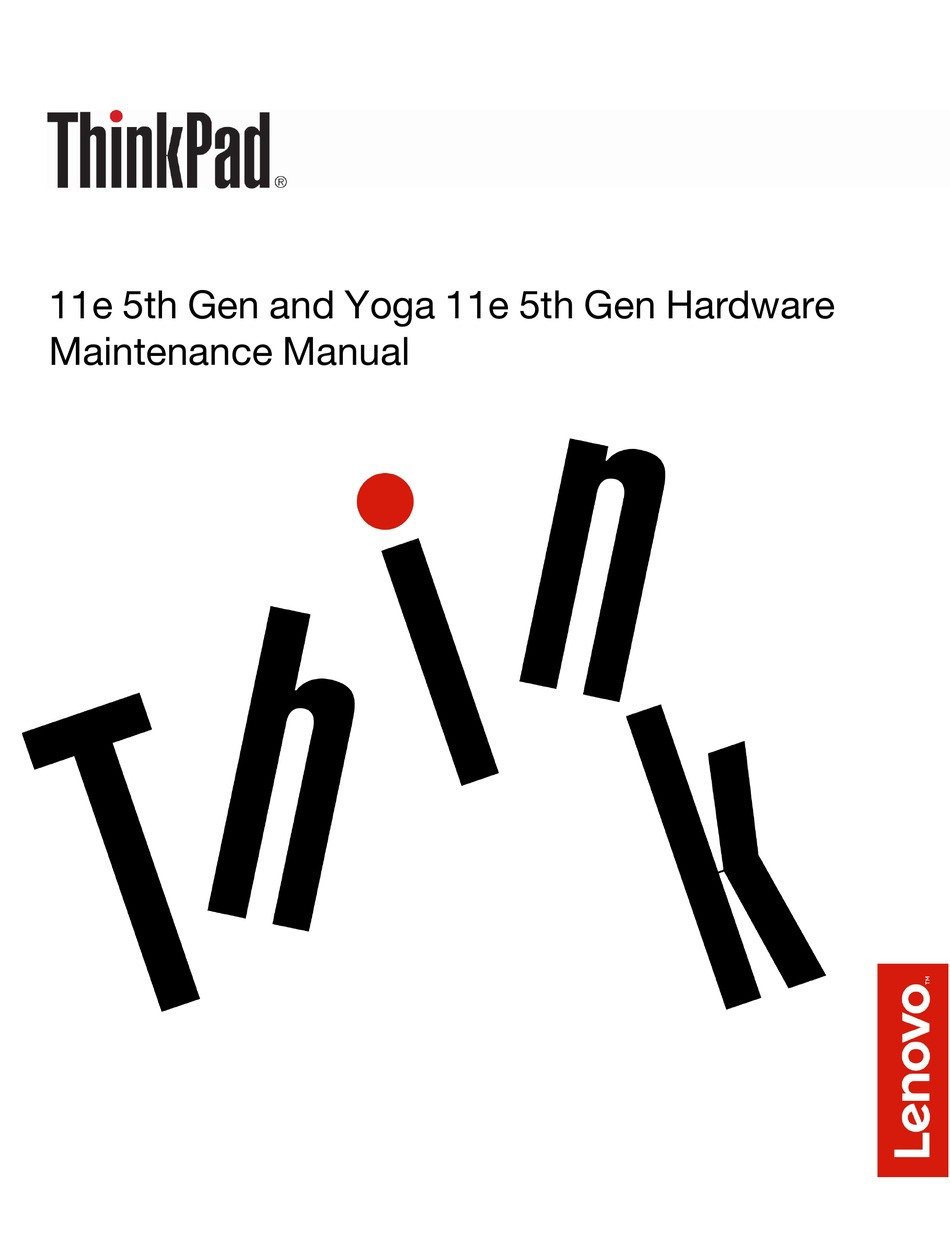 LENOVO THINKPAD 11E HARDWARE MAINTENANCE MANUAL Pdf Download  ManualsLib