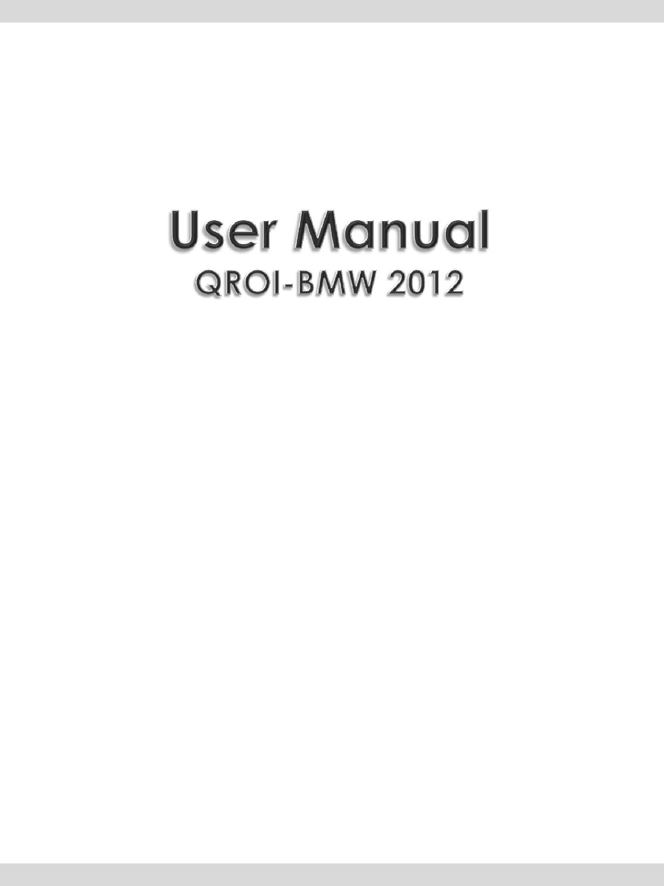 QDIS QROI USER MANUAL Pdf Download | ManualsLib