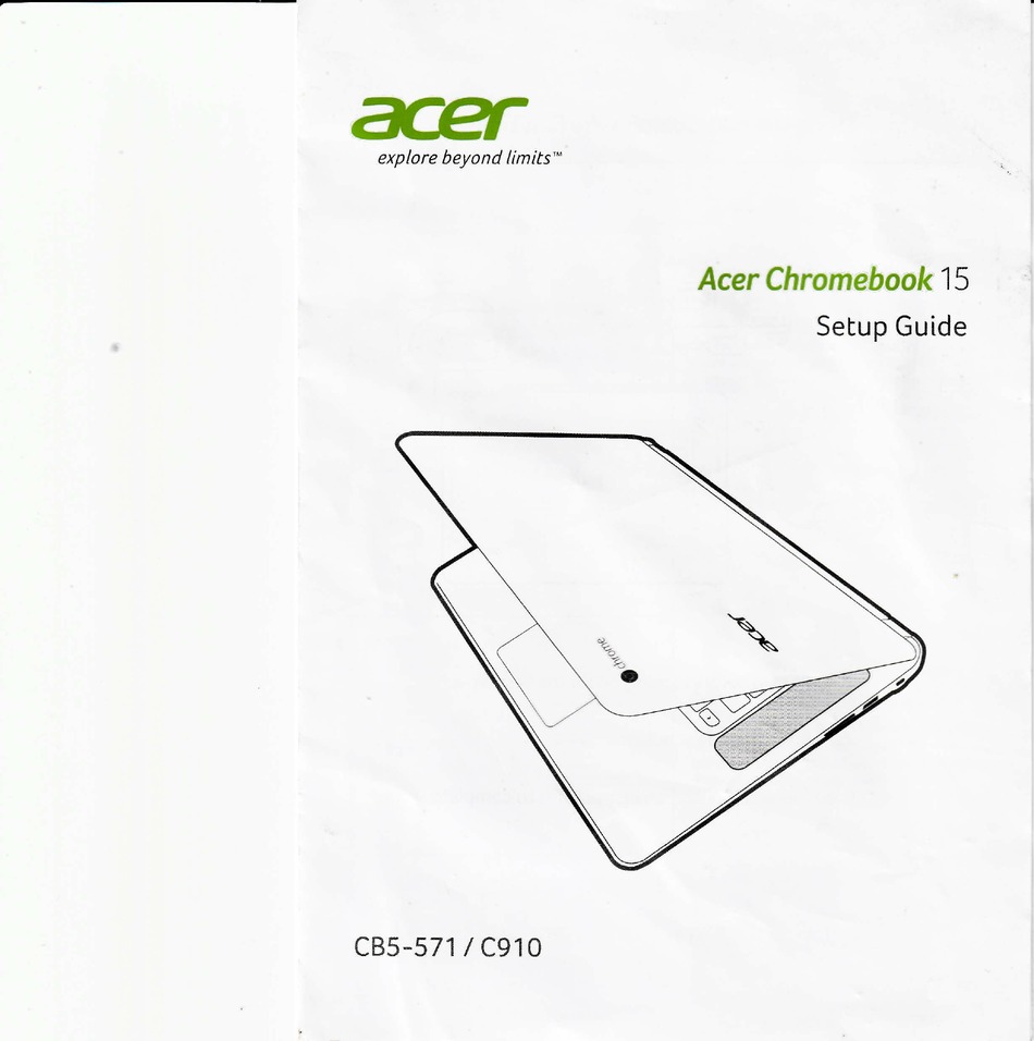 ACER CHROMEBOOK 15 SETUP MANUAL Pdf Download | ManualsLib