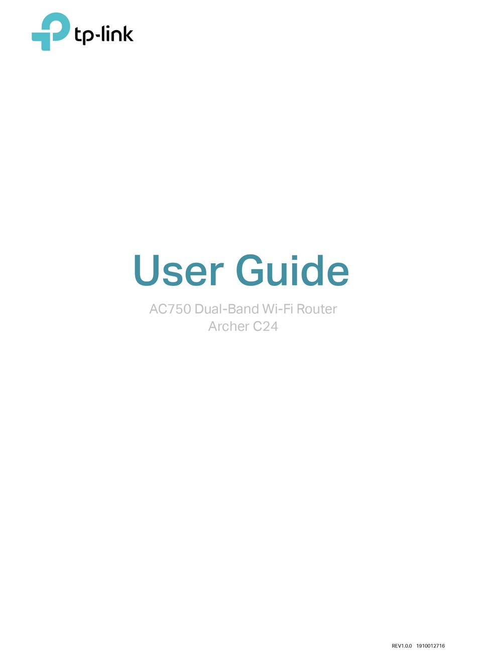 TP-LINK ARCHER C24 USER MANUAL Pdf Download | ManualsLib
