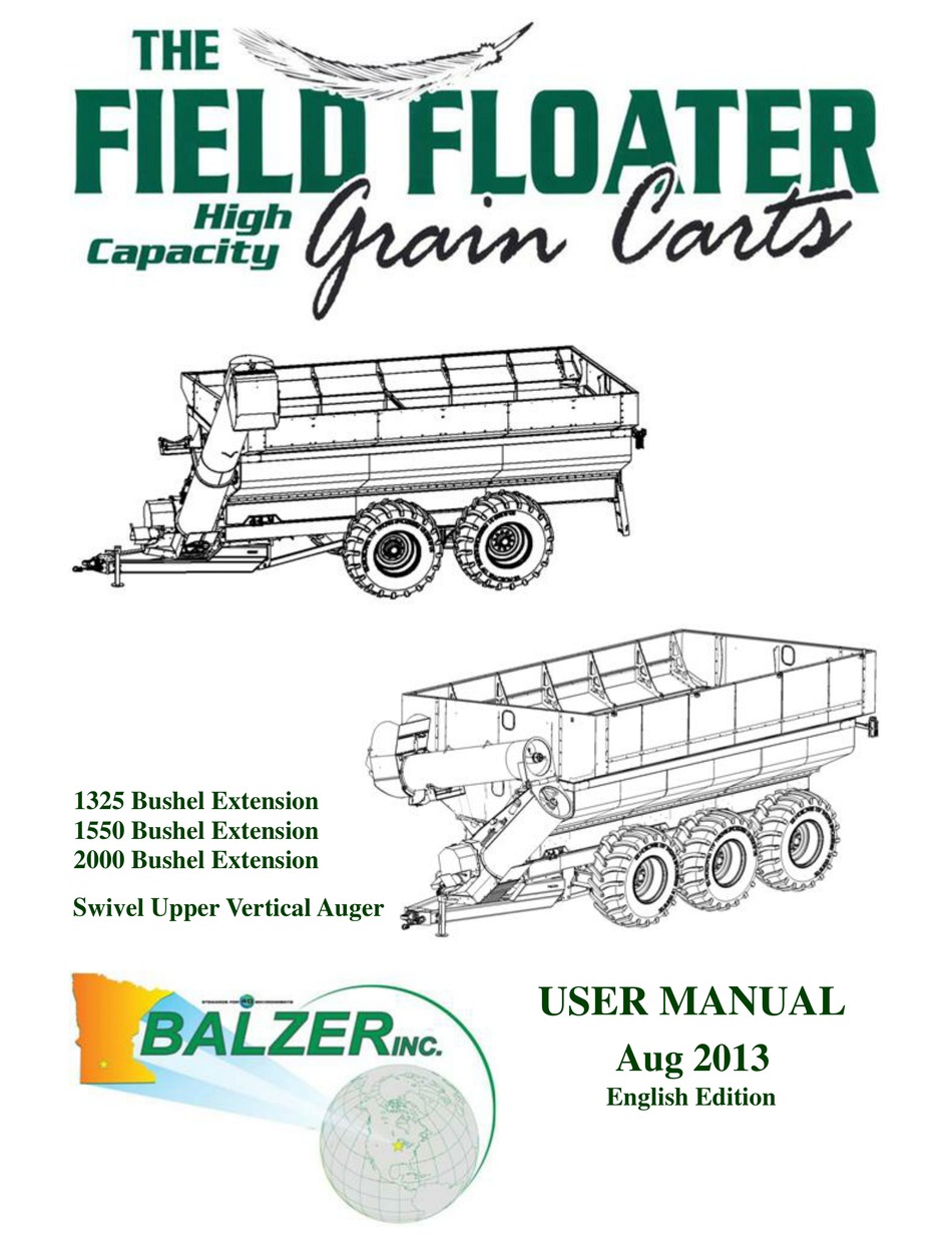 BALZER FIELD FLOATER USER MANUAL Pdf Download ManualsLib