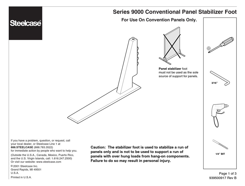 STEELCASE 9000 SERIES MANUAL Pdf Download ManualsLib