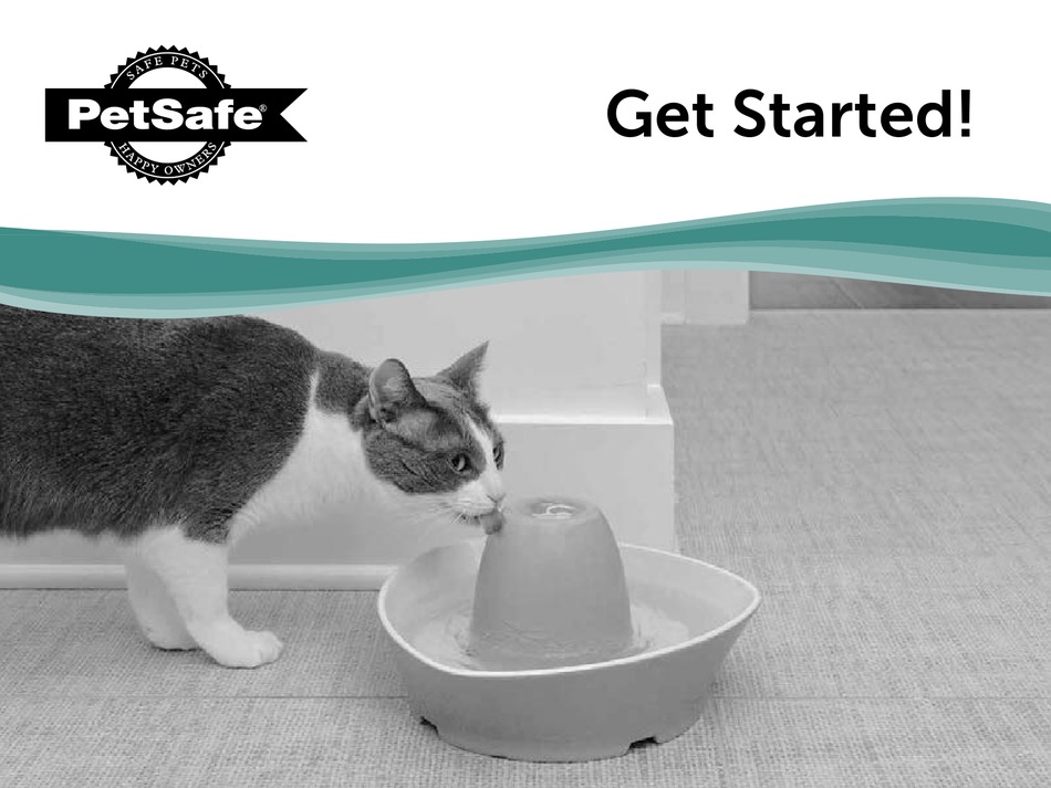PETSAFE CREEKSIDE CERAMIC PET FOUNTAIN GET STARTED Pdf Download