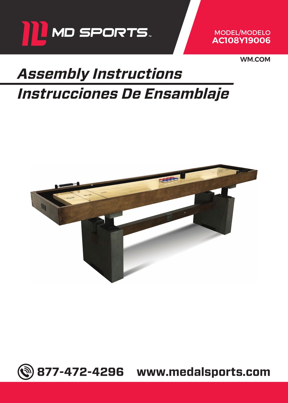 MD SPORTS AC108Y19006 ASSEMBLY INSTRUCTIONS MANUAL Pdf Download