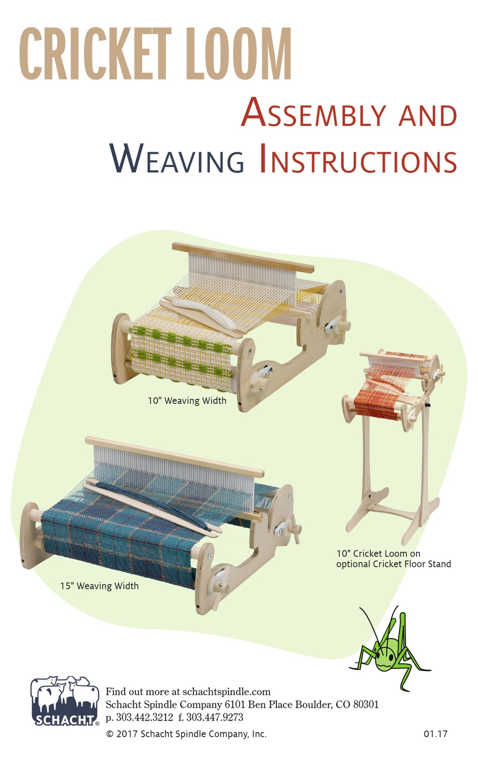 SCHACHT CRICKET LOOM ASSEMBLY AND WEAVING INSTRUCTIONS Pdf Download
