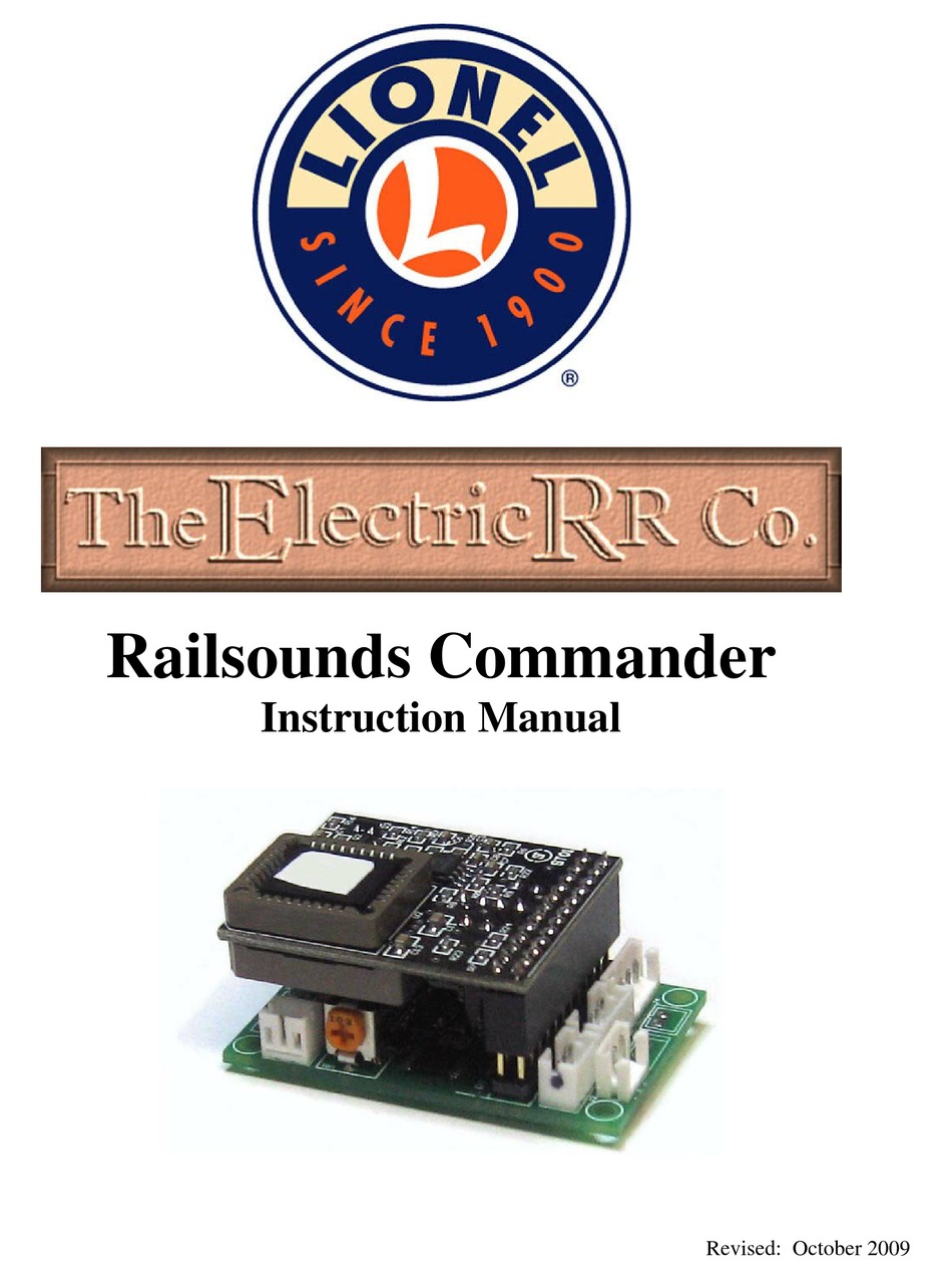 Lionel Instruction Manuals