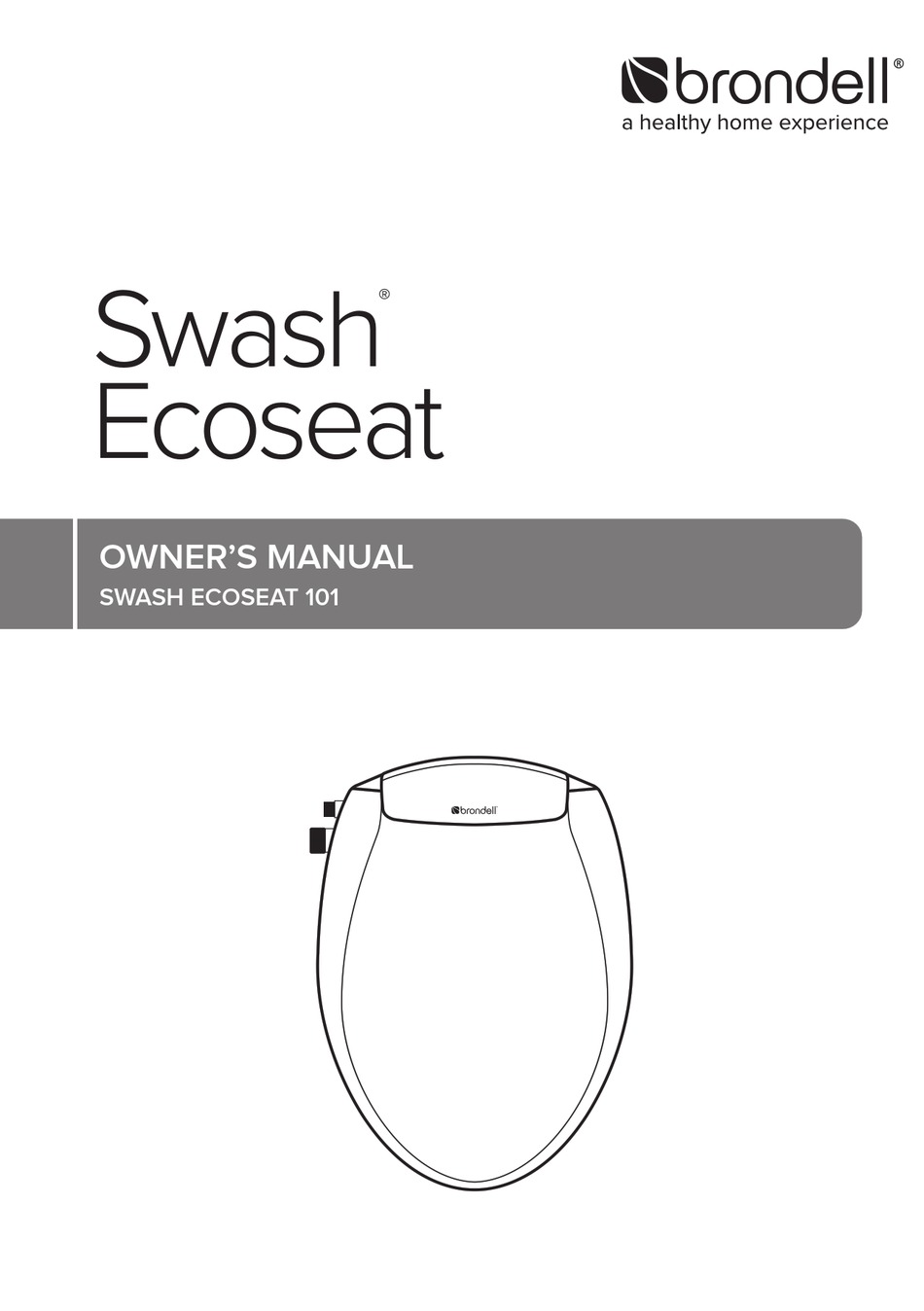 Brondell Swash Ecoseat 101 Owners Manual Pdf Download Manualslib