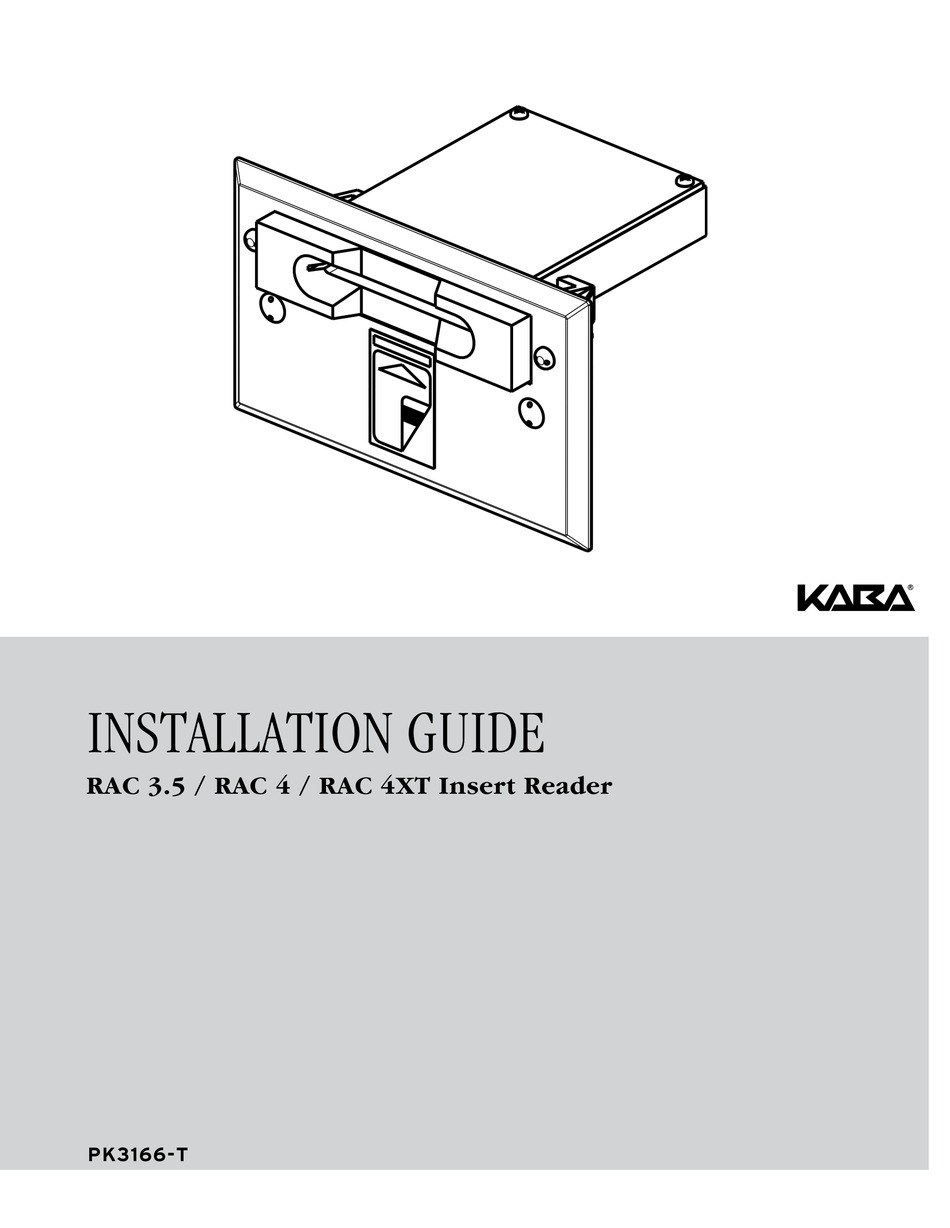 KABA RAC 3.5 INSTALLATION MANUAL Pdf Download ManualsLib