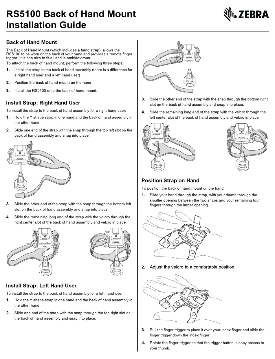 ZEBRA RS5100 INSTALLATION MANUAL Pdf Download | ManualsLib